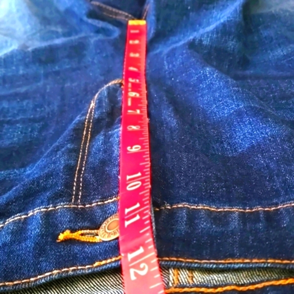Old Navy Boyfriend Straight/Droit Blue Jeans Stretch Cotton Blend Women Size 18R - Picture 9 of 12